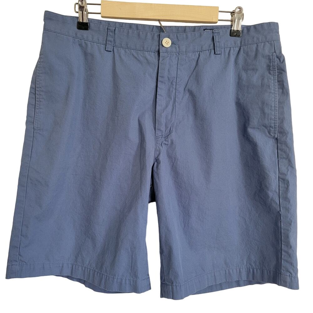 Vineyard Vines Club Short Mens Sz 36 Blue Shep & Ian Preppy Flat Front Golf